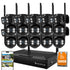 VeryFocal Dual Lens Wireless Security Camera System, 10-Set 2-in-1 PTZ WiFi Cameras for Home Security, CCTV Outdoor Surveillance Kit, 10CH 8MP NVR, 500GB HDD, Plug-in Power