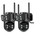 VeryFocal Dual-Lens Camera, 4MP QHD 360° PTZ Home Wireless Security Camera System, WiFi 6 5G/ 2.4GHz Connection, Plug-in Power, 24/7 Continous Record(Add-on CAM to NVR, Also Works Standalone) 2 Pack
