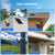 VeryFocal Dual Lens Solar Camera Wireless Outdoor, 2.4GHz/5GHz WiFi Connectivity for Home Security, 4MP QHD 360° PTZ Cameras, PIR Motion Detection, Color Night Vision, IP66