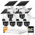 VeryFocal 6-Cam Solar-Powered Wireless Security System, Dual Lens 360° AI PTZ, 10CH 4K NVR WiFi 6 Mesh, IP66 Weatherproof, 500GB Local Storage, No Subscription Fee for Home Outdoor