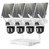Solar Dual Lens VeryFocal Wireless Security Camera System, 4-Set 2-in-1 PTZ WiFi Cameras for Home Security, CCTV Outdoor Surveillance Kit, 10CH 4K NVR, 64GB Card, No Monthly fee