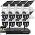 VeryFocal Solar Dual Lens Wireless Camera System, 8-Set 2-in-1 PTZ Cameras for Home Security, 10CH 4K Long Range WiFi 6 Surveillance DVR NVR, CCTV Outdoor Surveillance Kit